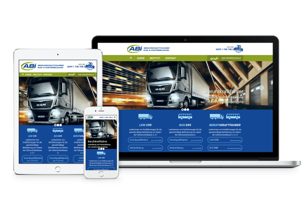 Responsive Website abi-berufskraftfahrer.at